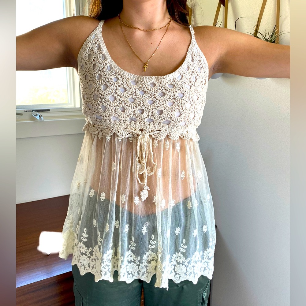 Boho Italian made tank top